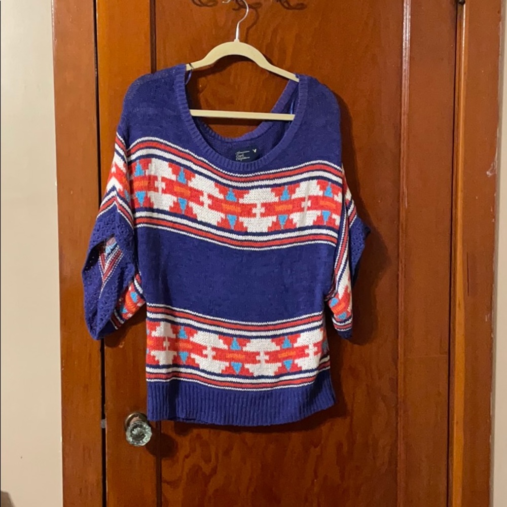 Short sleeve sweater